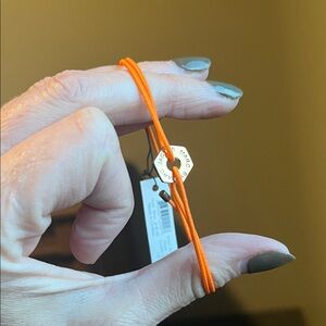 Marc by Marc Jacobs Vibrant Orange Cord Bracelet